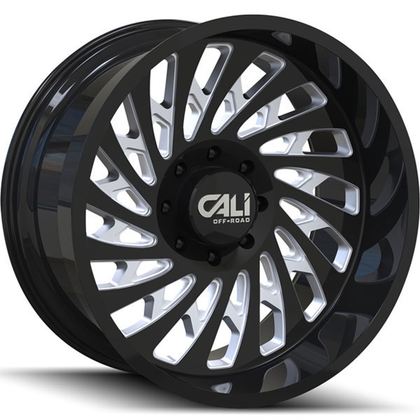 Cali Offroad Switchback 9108 Gloss Black with Milled Spokes