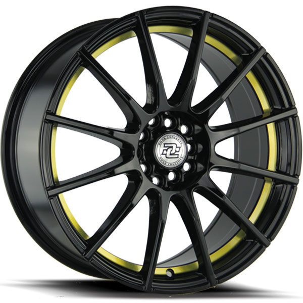 Drag Concepts R16 Gloss Black with Yellow Undercut