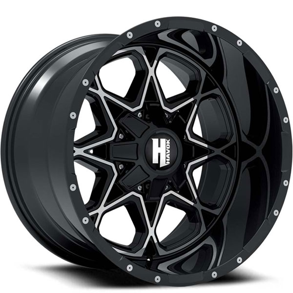 Havok Off-Road H115 Gloss Black with Milled Windows