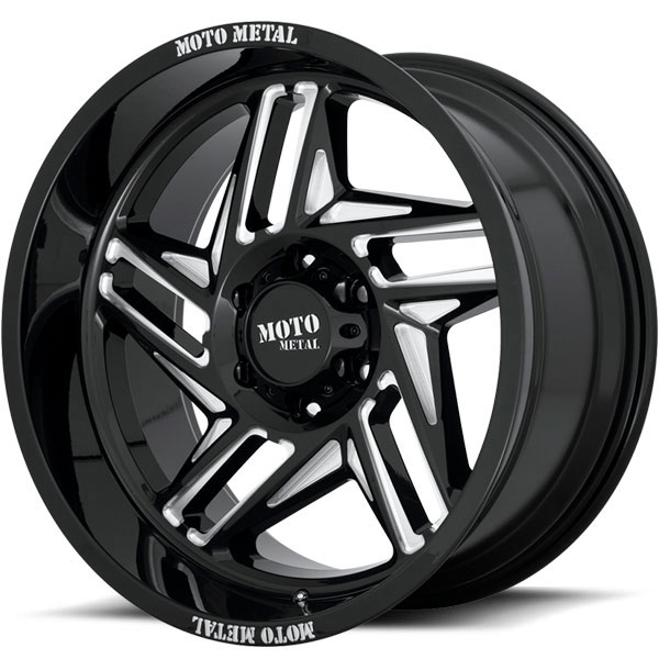 Moto Metal MO996 Ripsaw Gloss Black with Milled Spokes