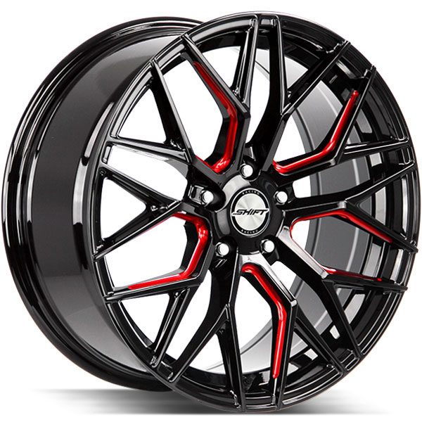 Shift Spring Gloss Black with Milled Spokes 18 Inch
