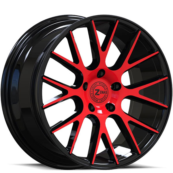 Zenas ZW03 Gloss Black with Red Face